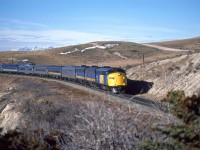 East bound "Canadian" approaching Glenbow siding