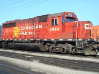 GP40-2 of former Boston & Maine, Guilford and HATX ownership. Purchased by CP in 1999 and painted in CP's beaver scheme in 2000.