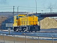 RSSX (Rail Switching Services, or Railserve in the US) 9022 LEAF©GenSet SW9 is the current resident switcher at the newley opened Kinder Morgan oil loading terminal in Sherwood Park on the east side of Edmonton.