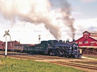 Pacific-type #2219 works the yard at Consolidated Paper Corporation, Pembroke, circa 1959.