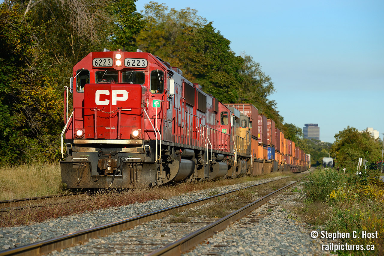 Foreign power? Who cares! A pair of decent locomotives, at least by this photographers opinion charges toward Buffalo on intermodal train 143-10 with some foreign yellow thing in third, that I could have cared less was even there.

Where do you stand on the fence? Are you a foreign fan or do you prefer a classic scene with what nature intended on a given railroad? Comment below. :)