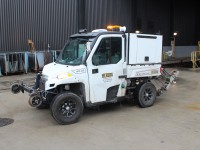 Here's a neat Polaris ATV equipped for riding the rails. Herzog Services of Montana rail testing vehicle.