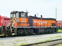 MP15AC built as Milwaukee Road #480 in 1975 before becoming SOO LINE 1546 seen in transit at Agincourt Yard.