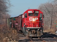 An extra yard assignment out of Agincourt shoves 9 loaded clay cars into the runaround before heading to the other end to switch out Versapet on the Canpa Sub. 