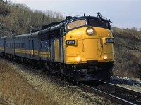 I don't know if the "Canadian" was even long enough to "fill out" this photo during VIA's "Super Continental" and "Canadian" era. The signal at right is the east switch for Brickburn.