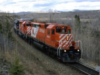 At first, this would appear to be a rescue effort by CP to get the VIA train over the rails, but I suspect that this is how it left Vancouver the day or so before. This Expo 86 unit was used on this train to mark the opening of the event in Vancouver. I wonder if the "Super Continental" sported the CN specially painted unit?