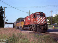 C630 4740 leads two B&O leasers with 903's train on a warm July 10/84