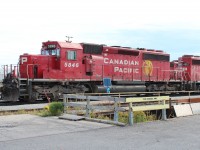 This SD40-2 was delivered to CP in 1977 and the box on the conductor's side is a Y2K power generator.
