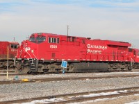 ES44AC built in 2011 waits at the east end of the servicing tracks at Agincourt yard.
