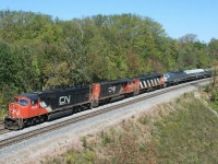 What I thought was a normal - run of the mill WB CN proved out to be a little more.....IC E unit and several corporate cars were returning from CN Family Days in Montreal on this westbound