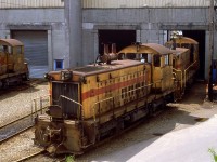 BC Hydro switchers in a much more refined paint scheme than what would come. 