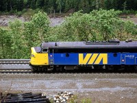 Looking a lot like a model train in someone's basement, 6312 leads the westbound "Super Continental" into Boston Bar.