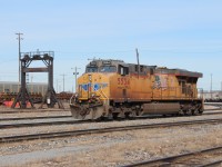 Waiting for more foreign locomotives to show up so she can join them on a train to take her back to the States. 