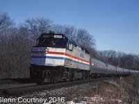 Amtrak's train #97 "Maple Leaf", led by F40PH 273 approaches Bayview. 