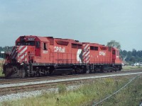 An area that I visited frequently in the 1980's. At the time of the picture I was working in Abbotsford BC. so I made a 30K drive to Coquitlam to see what life was like near the old lumber mills. In the old days you could find CP & CN units sitting side by side at this location. To day it's all CP.& no lumber mills.