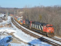 An early CN Q148 makes it's way down the CN Dundas Sub with one of the best leaders on the roster in CN paint.