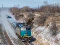 The late morning J-train out of Toronto kicks up clouds of fresh powder from an overnight snowfall.

Not many snow shots this year.. I guess this will have to do! :p

