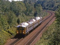 This RDC is leaving Halifax at about 1400hrs. Given that it has 3 cars, it is likely headed to Sydney.