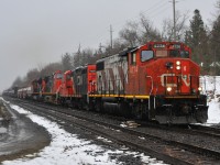 CN 4774 - CN 7080 on L55131 07 provide some help to the last run of 331 with CN 2566 - CN 8814 and 106 cars