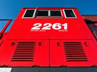 In afternoon sun, the shiny candy apple red paint shows off it's clean coat. 