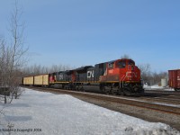 a nice sd70m-2 lead the train 