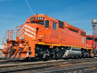 <b> She's having a J ol' time</b> She seems lost sitting on Canadian soil away from home, EJE 656 idles away soaking in the bright sunlight at Toronto Mac Yard on this nice spring morning.  