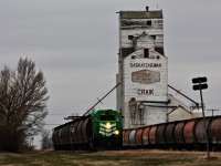 MGLX 3138 and a handful of empties head back to Aylesbury Sk as they head through the town named after the Subdivision once owned by CN. 