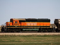 DLCX 6961 former BNSF SD40-2 and CN SD40 sits parked near familiar rails and is now working the NorthWest Terminal at Unity Sk.