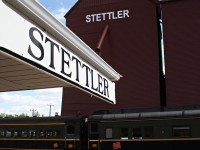 The old restored Stettler Station and hometown of the CN 6060. 