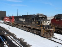 Really glad to be able to shoot a foreign EMD unit especially a standard cab style. This unit was to go on Train 241 later in the evening. Built in April 1993 this SD70 is celebrating it's 23rd birthday this month.