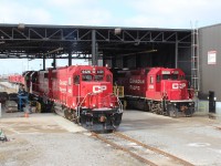 Remote control GP38-2 #4426 gets ready for the upcoming re-introduction of remote/pullback equipped units to Agincourt to be used for flat switching the yard.