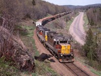 ACR 202, 203 and 104 work south with 41 cars at Heyden in spring 1988. 