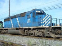 Originally built in 1980 as UP 3741 and then carrying UP #1823 this CEFX Leasing SD40-2 is at the west end of track R8 west of the servicing island.