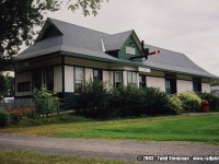 The relocated Vars train station at the Heritage Museum, just outside of the town of Cumberland. The station is similar in architecture to those that once stood at Moose Creek, Maxville, etc.