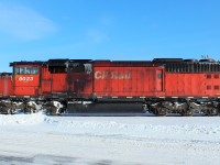 On a crisp winter's day Red Barn 9023 arrived at the yard having spewed oil and sealing it's fate on CP's roster. It is now property of the Central Maine & Quebec.