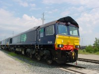 EMD built units Class 66 sits in L yard at Mac Yrd awaiting transport to the UK

Direct Rail Services (DRS), a subsidiary of British Nuclear Fuels (BNFL) leased Class 66 locomotives from Porterbrook. In 2002, DRS ordered ten Class 66/4 locomotives (66401–410), employed on new Anglo-Scottish traffic, some with Stobart Rail. In 2006, ten more T2 specification units (66411–420) were delivered, a further ten (66421–430) in late 2007, and four more (66431–66434) in 2008.

After the first twenty Class 66s operated by DRS were transferred to Freightliner and GBRF, leaving just 14 in their fleet, DRS leased the five former Fastline Freight locomotives.