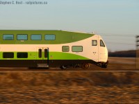 A speeding cab car - Kitchener bound at 80 MPH.

