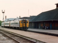 As this is posted to Railpics it was thirty years ago this week when I shot this early afternoon eastbound at the Guelph VIA station. For some odd reason, I thought it unlikely VIA would use the devil's symbol, #666, as a train number, but they did. Budd numbers are 6127, 6004 and 6121. I've forgotten when the Budds came off this line, and would appreciate some input. Thanks!