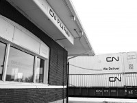 CN Q112 passes by the Via Station in PLAP aka Portage La Prairie Manitoba. Due to working on the Prairie Region Mega tie gang I had the chance to see what Portage was all about and I wasn't disappointed. 