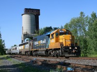 Judy's take on the iconic Washago coaling tower shot, back when the Northlander still plied the rails.