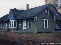 The Canada Southern depot in Waterford. It was around this time that the town was going to replace the overpass on Old Hwy 24. The discussions began with CN, as rumours floated that CN would use the line again to haul the 'double stacks'. If CN did, then the new overpass would be built higher in elevation to accommodate the trains. However, it was just that. Rumours. The new bridge was built, and shortly after the last remaining track through Waterford was removed.