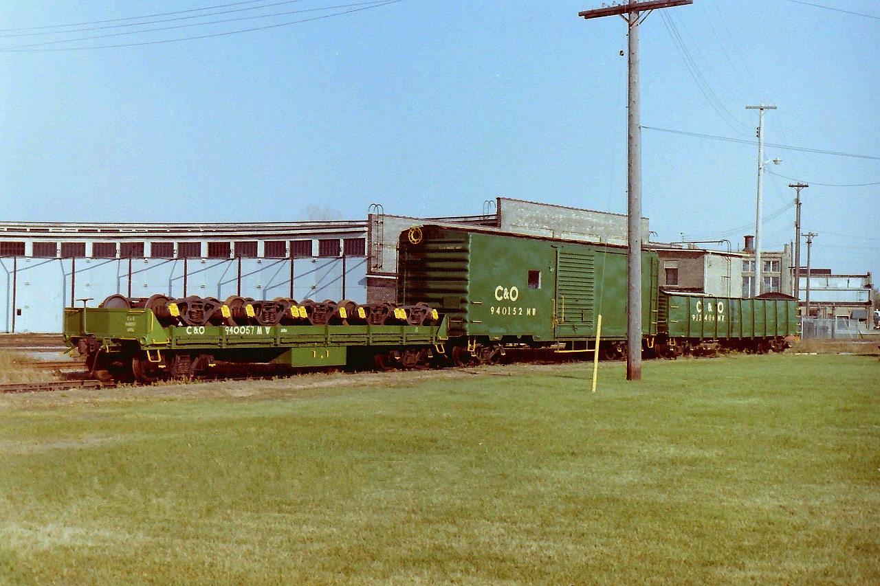 While walking around the C&O site in St Thomas it became very clear that the local employees took a lot of pride in their buildings, & grounds. Everything was neat & tidy! The way a photographer likes to see it. The site was just the opposite of many locations I have photographed over the years. It was a pleasure not to need a weed whacker, a tree pruner, a lawn mower, or a ground's crew with you in order to get a decent picture.