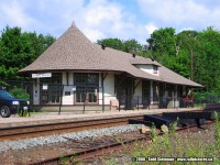 In honour for all the classic shots that Mr. Mooney has provided to, as well as my first milestone here on rp.ca, here is my photo of the restored CP station now used as an Art Gallery. Note the ties, and somewhat remaining rails of what once was the yard. I wonder, from years gone by - if a young man with a brushcut who went by the name of Bobby Orr, ever boarded trains here? 