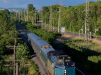 VIA 6414 leads VIA 39 through Pointe-Claire.