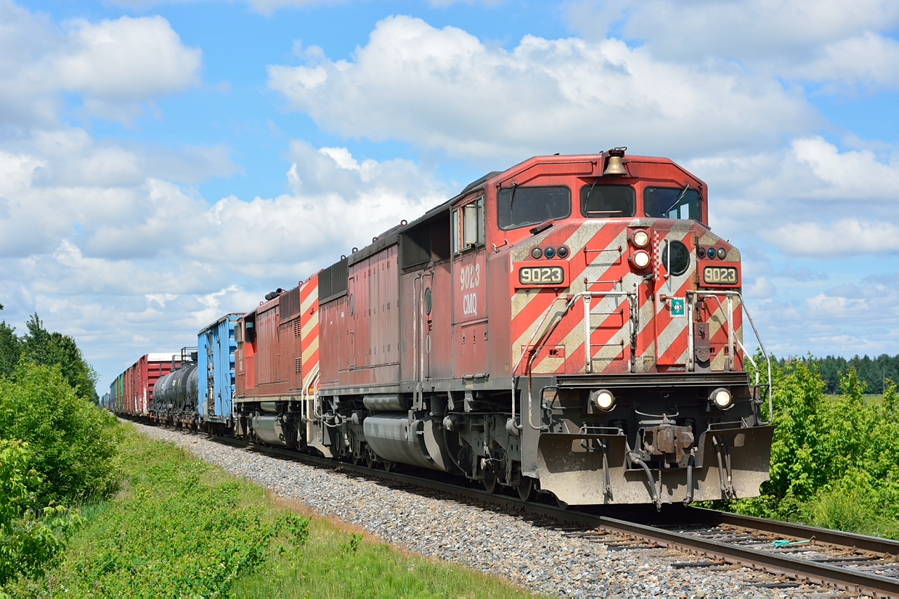 A matched set of Red Barns returns to Farnham from Iberville and the CPR interchange.