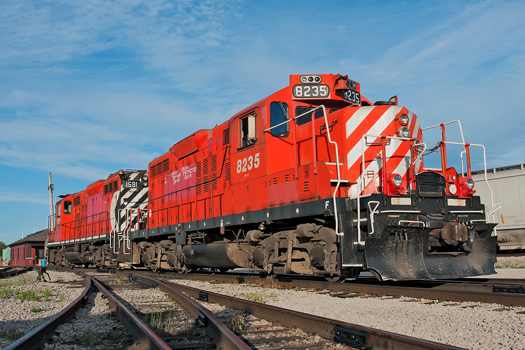 Work Horses My pair of GP9u's for the day bask in the afternoon after working Job 2 on the GJR.