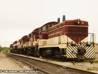 On this Victoria Day weekend, I was hoping to find a little bit more action with going for my first shots of the Ontario Southland Rwy. However, all I could find was old TH&B 51 on the siding along with other locomotives waiting to be mechanically checked. Also note the two boxcars to the left of the main, ex-CP and in their original paint.