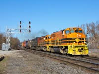 A nice break from the usual trio of 3393 3394 and 3054, as 3030 leads 432-22 through Georgetown, on a gorgeous April morning.