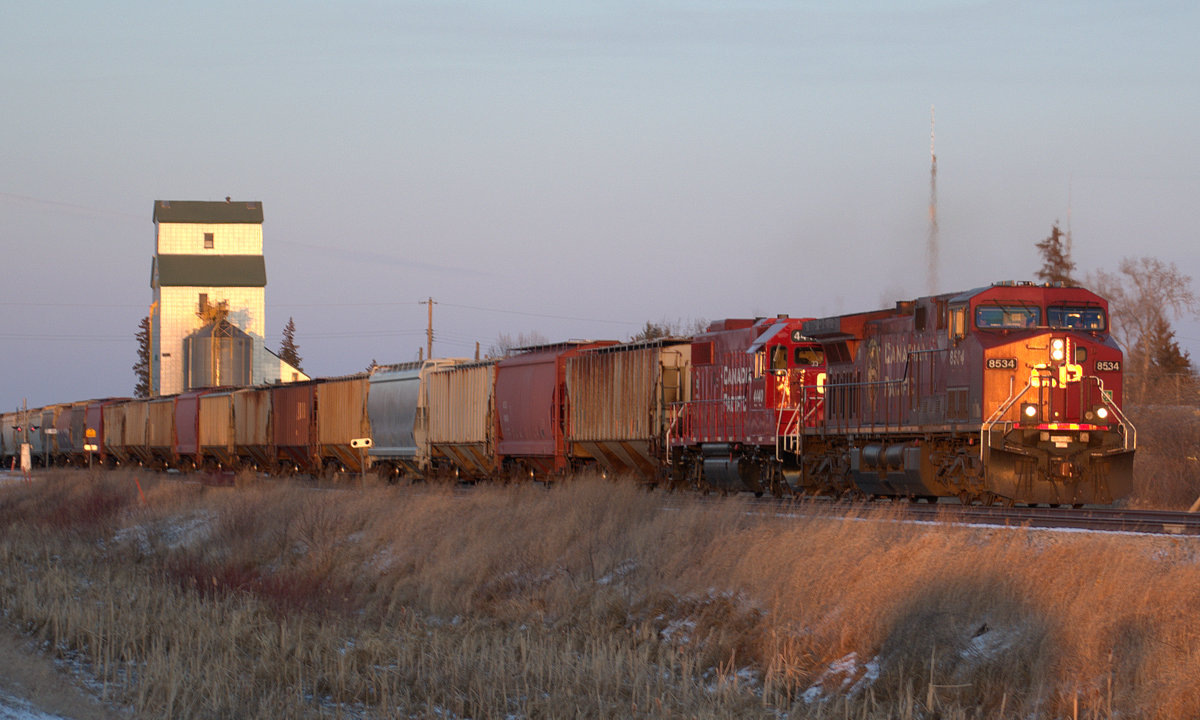 Into the setting sun.