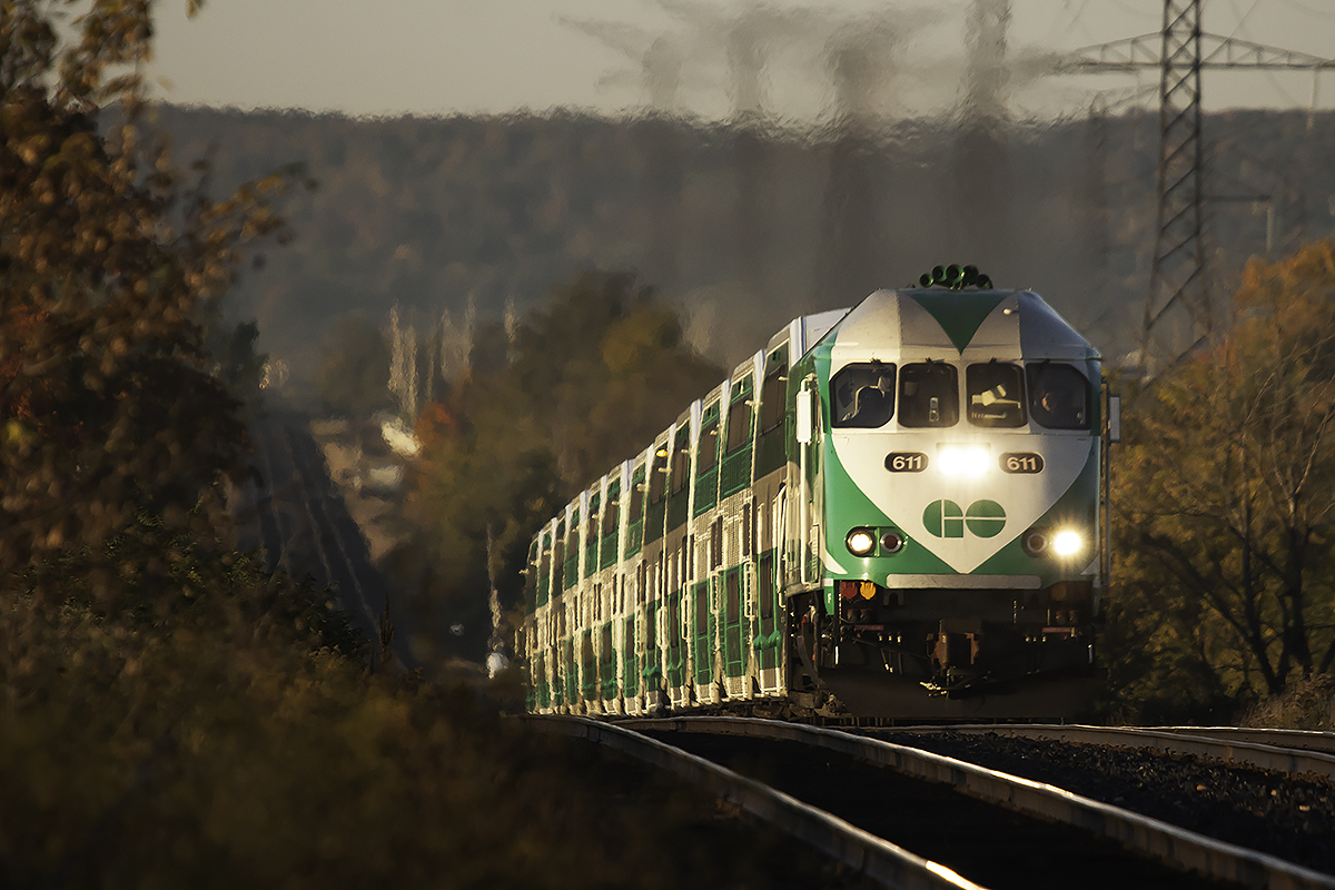 The Hornby Dip at sunrise.